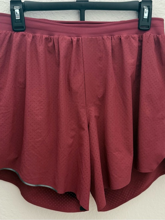 lululemon athletica Other - Lululemon Fast and Free Lined Running Shorts Mens Size M Perforated Mulled Wine